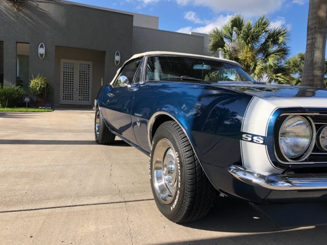 1967 Deepwater Blue Chevrolet Camaro Convertible