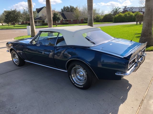 1967 Deepwater Blue Chevrolet Camaro Convertible