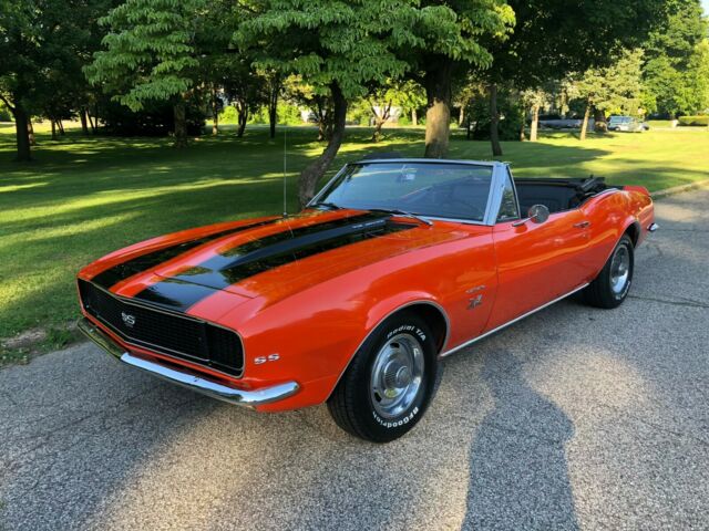 1967 Orange Chevrolet Camaro Convertible