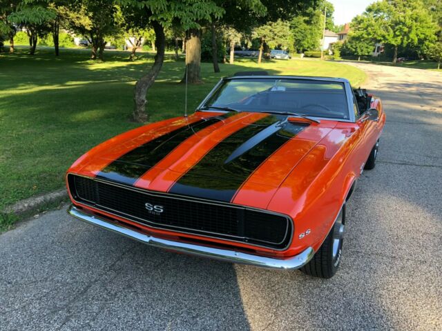 1967 Orange Chevrolet Camaro Convertible