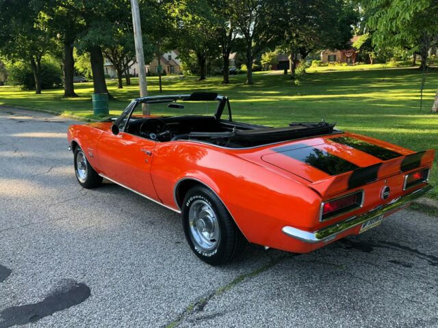 1967 Orange Chevrolet Camaro Convertible