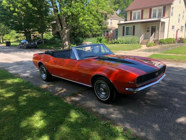 1967 Orange Chevrolet Camaro Convertible