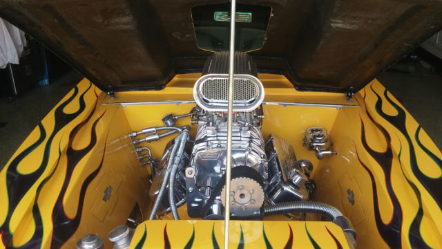 1967 yellow custom flames Chevrolet Camaro Coupe