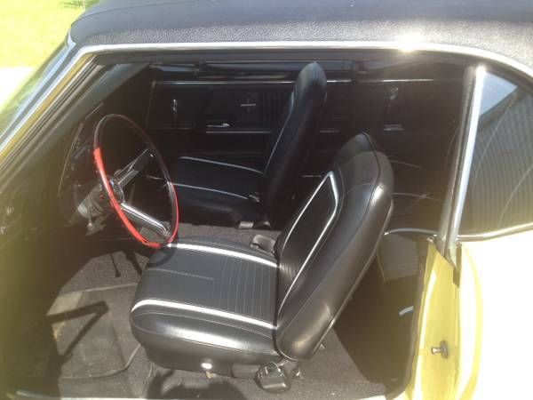 1967 Yellow Chevrolet Camaro Coupe