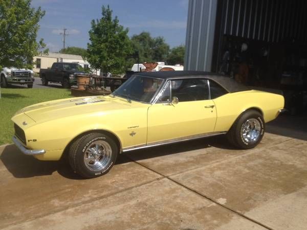 1967 Yellow Chevrolet Camaro Coupe