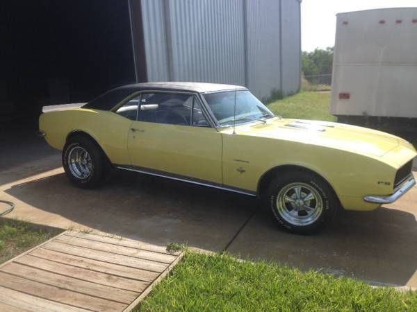 1967 Yellow Chevrolet Camaro Coupe