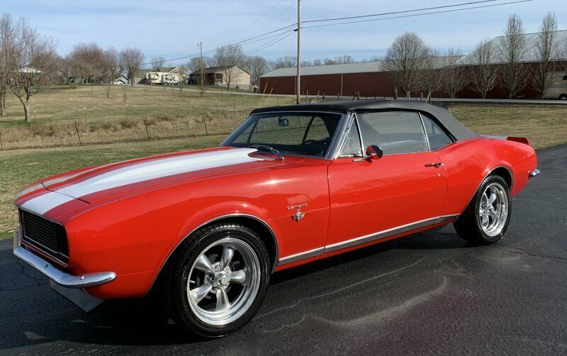 1967 Red Chevrolet Camaro Convertible