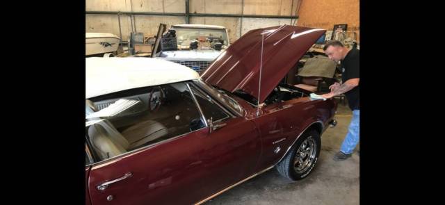 1967 Burgundy Chevrolet Camaro Convertible