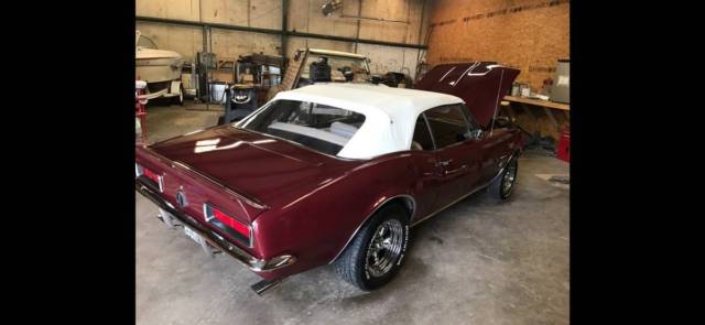 1967 Burgundy Chevrolet Camaro Convertible
