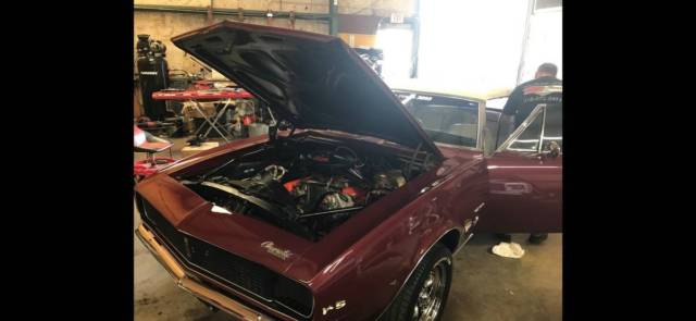 1967 Burgundy Chevrolet Camaro Convertible