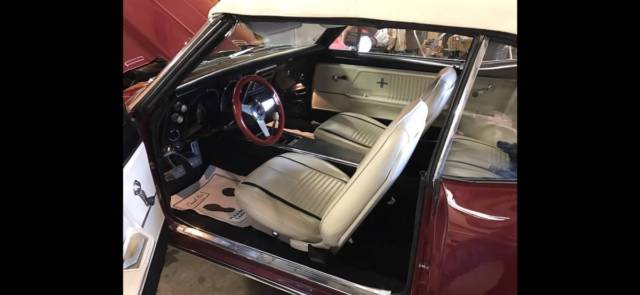 1967 Burgundy Chevrolet Camaro Convertible