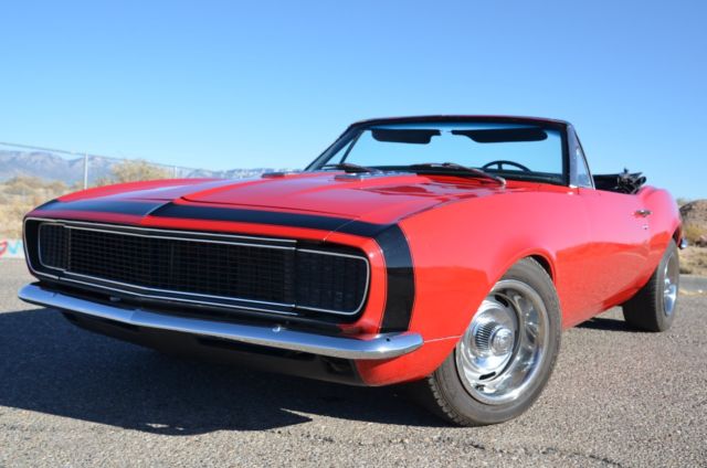 1967 Red Chevrolet Camaro Convertible