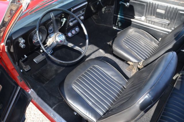 1967 Red Chevrolet Camaro Convertible