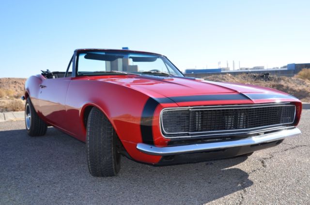 1967 Red Chevrolet Camaro Convertible