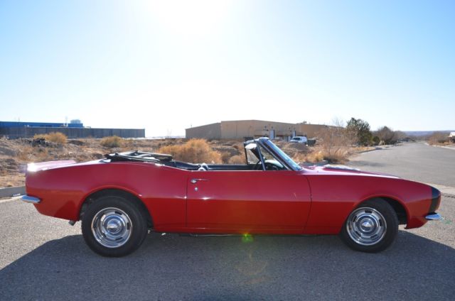 1967 Red Chevrolet Camaro Convertible
