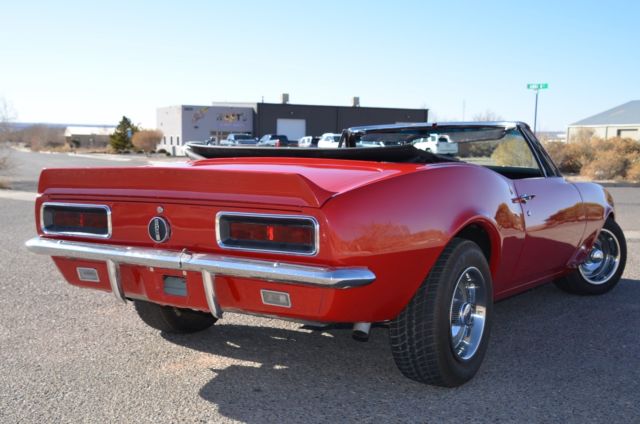 1967 Red Chevrolet Camaro Convertible