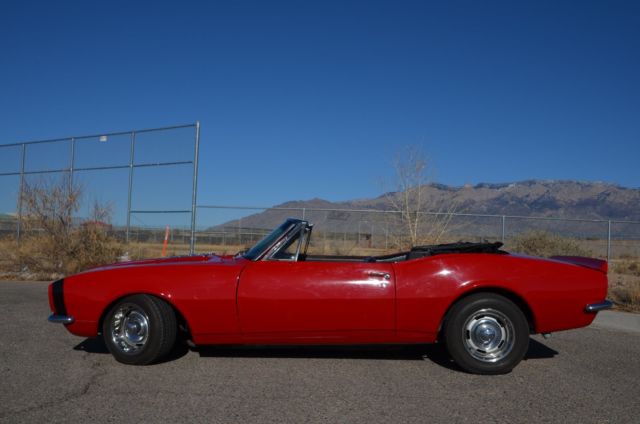 1967 Red Chevrolet Camaro Convertible