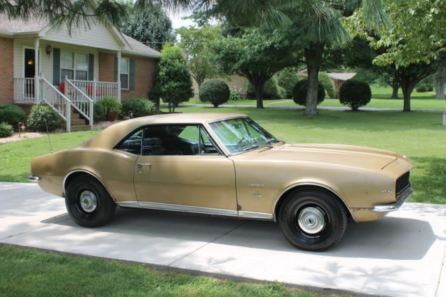 1967 Gold Chevrolet Camaro