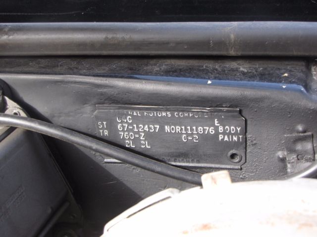 1967 Black Chevrolet Camaro