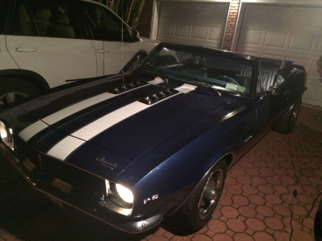 1967 Blue Chevrolet Camaro Convertible