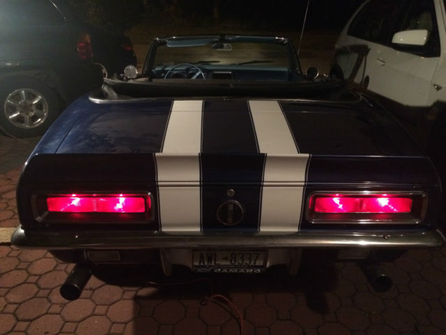 1967 Blue Chevrolet Camaro Convertible