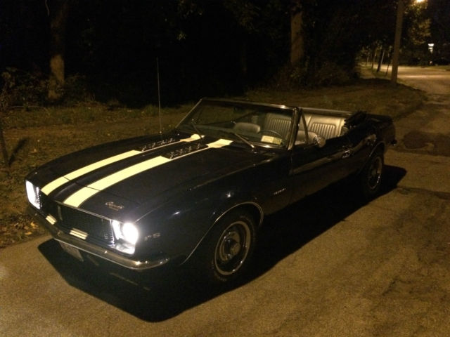 1967 Blue Chevrolet Camaro Convertible