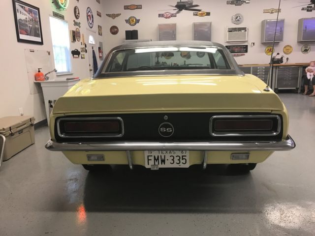 1967 Yellow Chevrolet Camaro