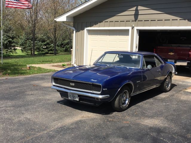 1967 Blue Chevrolet Camaro Coupe