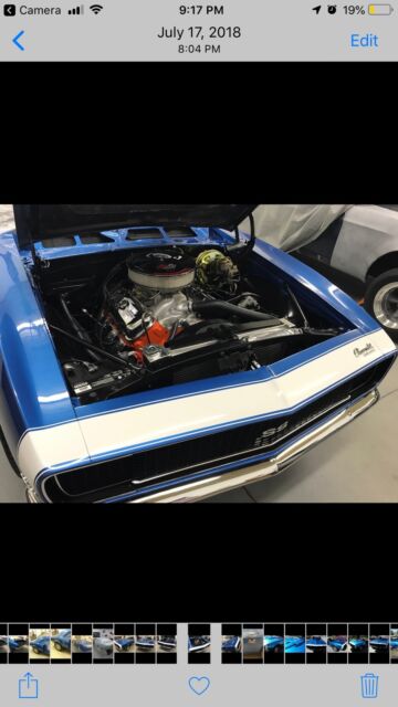 1967 Blue Chevrolet Camaro Coupe