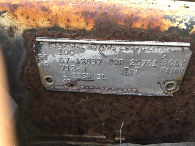 1967 Blue Chevrolet Camaro Coupe