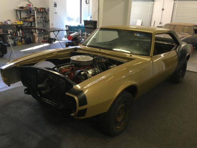 1967 Gold Chevrolet Camaro