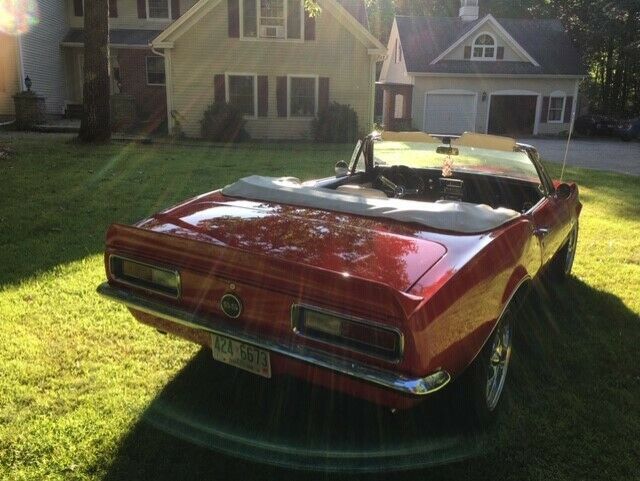 1967 Red Chevrolet Camaro Convertible