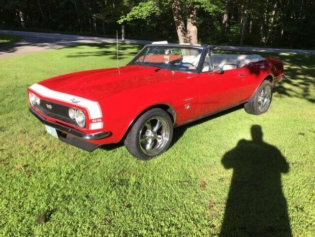 1967 Red Chevrolet Camaro Convertible