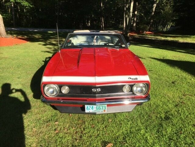 1967 Red Chevrolet Camaro Convertible
