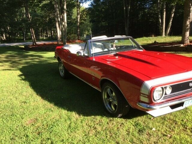 1967 Red Chevrolet Camaro Convertible