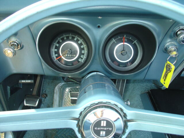 1967 Blue Chevrolet Camaro Convertible