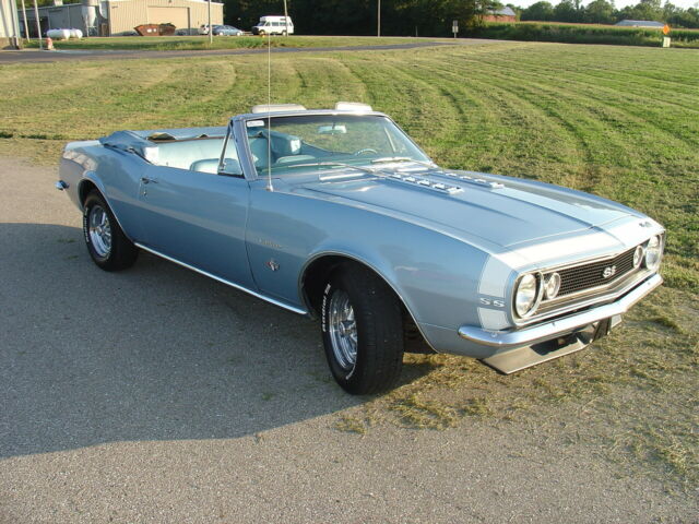 1967 Blue Chevrolet Camaro Convertible