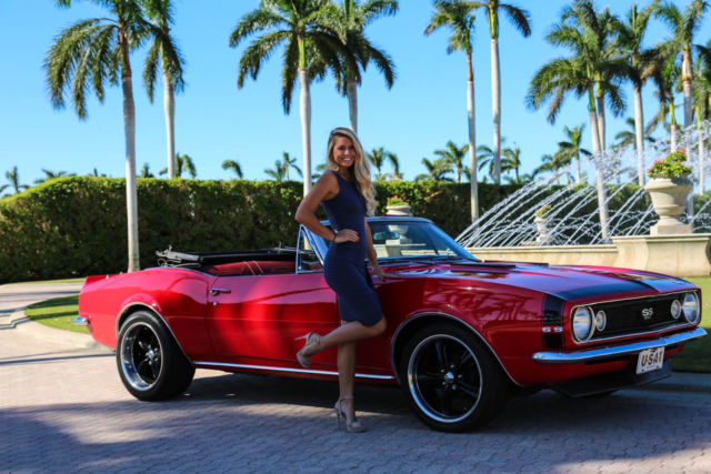 1967 Red Chevrolet Camaro Convertible