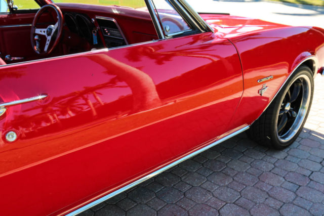 1967 Red Chevrolet Camaro Convertible