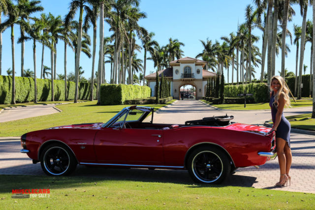 1967 Red Chevrolet Camaro Convertible