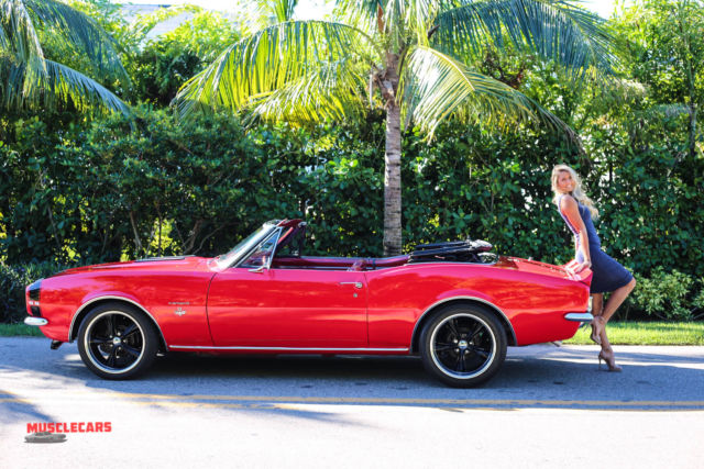 1967 Red Chevrolet Camaro Convertible