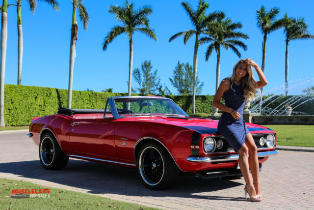 1967 Red Chevrolet Camaro Convertible