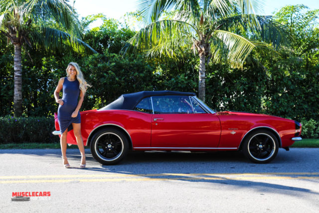 1967 Red Chevrolet Camaro Convertible