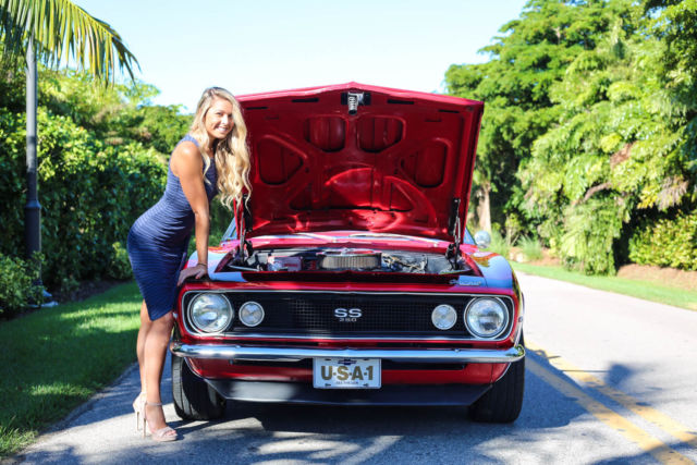 1967 Red Chevrolet Camaro Convertible