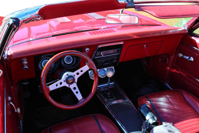 1967 Red Chevrolet Camaro Convertible