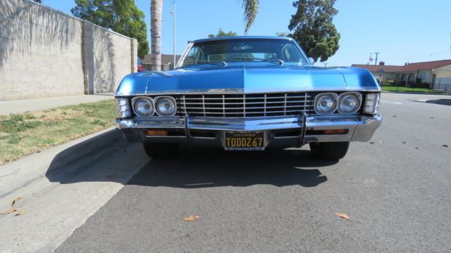 1967 Blue Chevrolet Capriceold Coupe