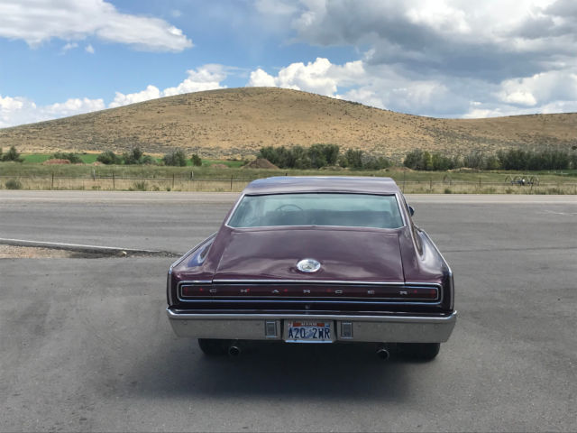 1967 Burgundy Dodge Charger Coupe