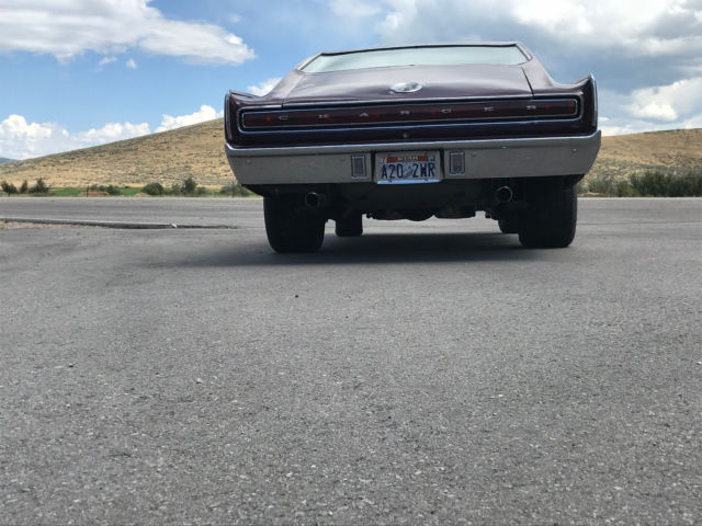 1967 Burgundy Dodge Charger Coupe