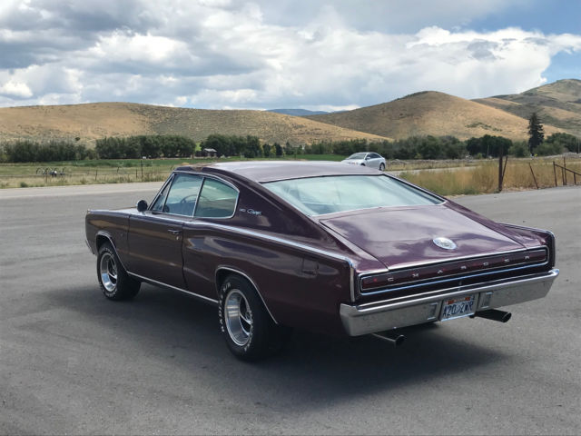 1967 Burgundy Dodge Charger Coupe