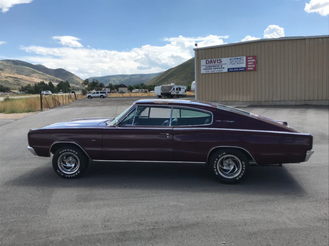 1967 Burgundy Dodge Charger Coupe